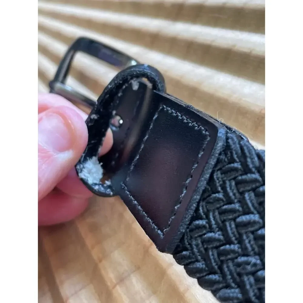 Mens Fabric Braided Web Belt Fully Adjustable Casual Everyday Style XL 42-44